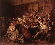 HOGARTH, William The Orgy f oil painting artist